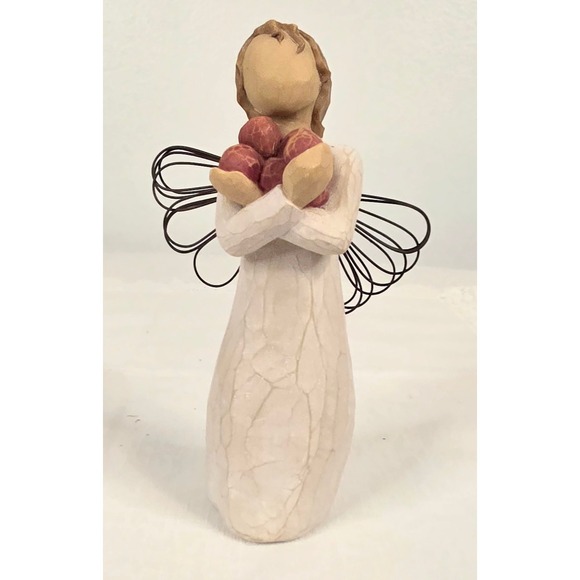 Willow Tree Other - Willow Tree Good Health Angel Figurine Susan Lordi Demdaco Red Apples 2003